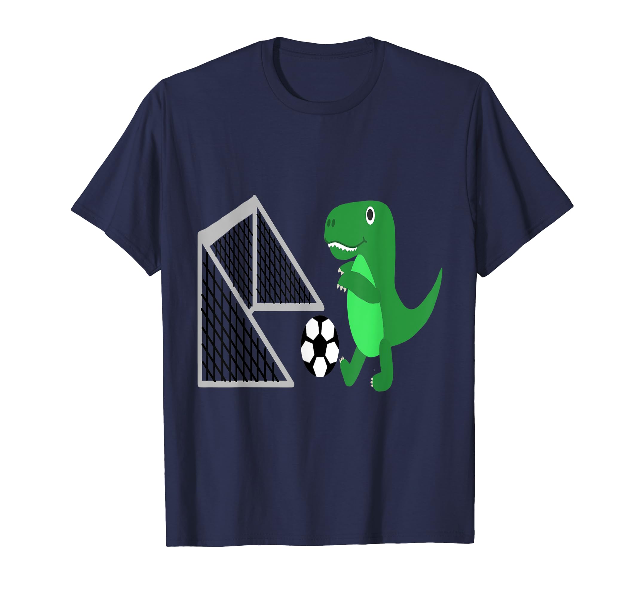 Hmrdesigns T Rex Playing Soccer T-Shirt - Unique Graphic Unisex - T-Shirt, Sweatshirt, Hoodie