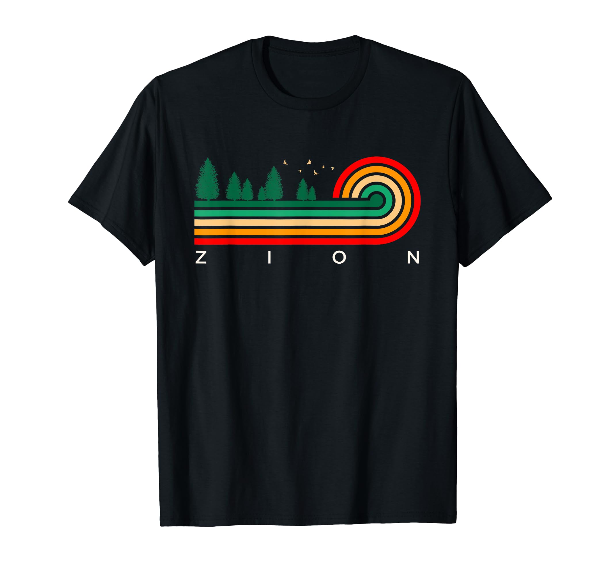 Evergreen Stripes Zion Mississippi T-Shirt - Unique Graphic for Adults - T-Shirt, Sweatshirt, Hoodie