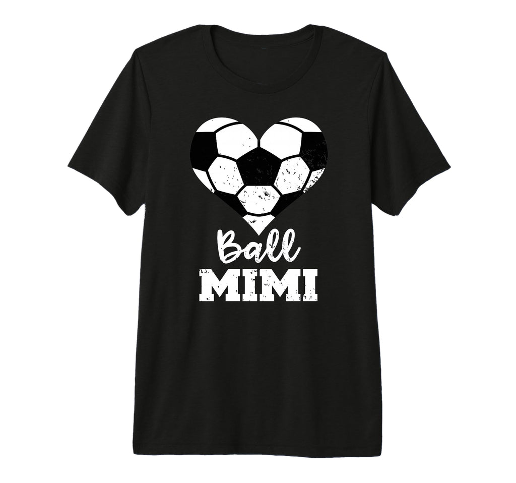 Ball Mimi Funny Soccer Heart Tri T-Shirt - Casual Everyday Wear Unisex - T-Shirt, Sweatshirt, Hoodie