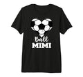 Ball Mimi Funny Soccer Heart Tri T-Shirt - Casual Everyday Wear Unisex - T-Shirt, Sweatshirt, Hoodie