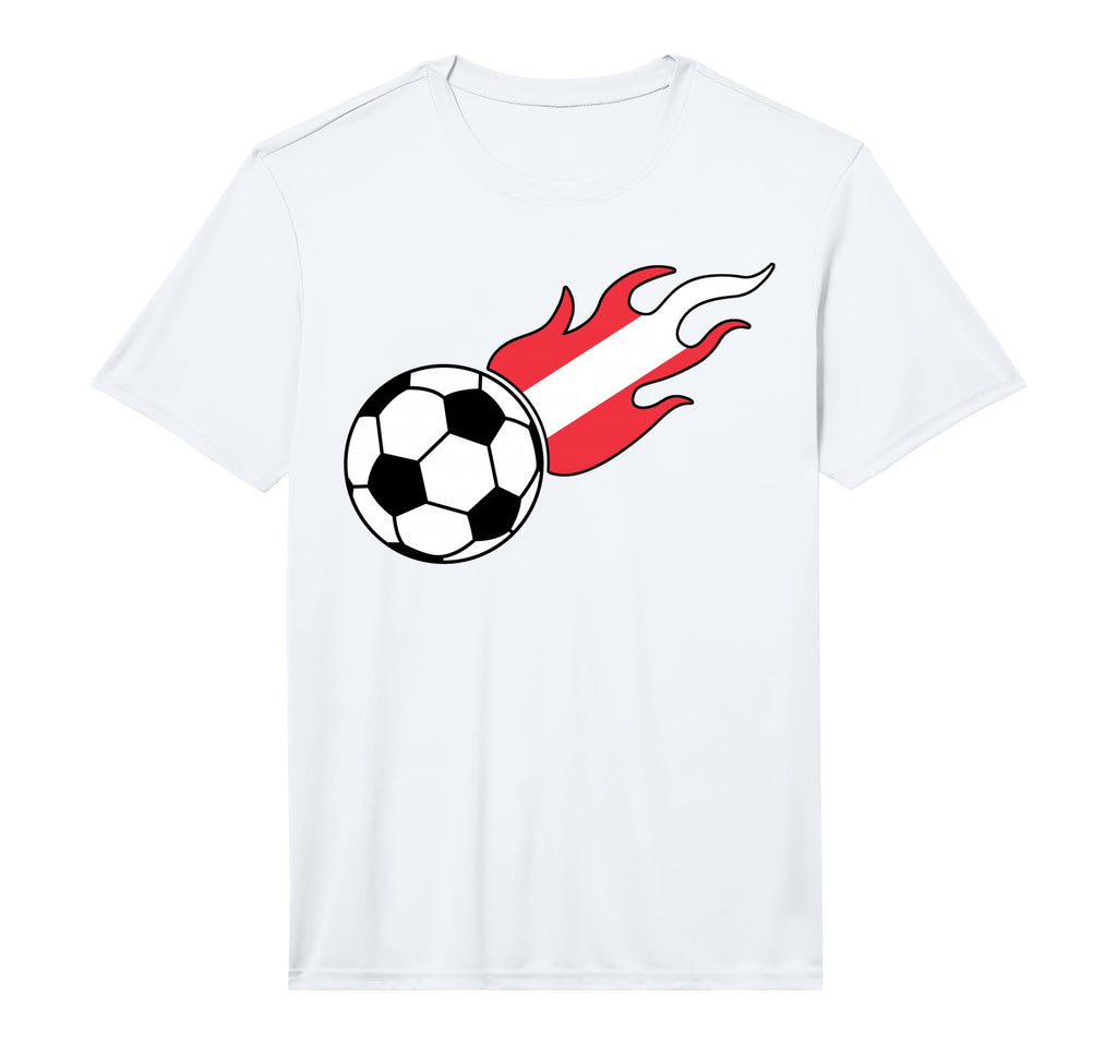 Austrian Flag Austria Soccer Lover T-Shirt - Custom Art Print Unisex - T-Shirt, Sweatshirt, Hoodie