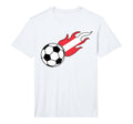 Austrian Flag Austria Soccer Lover T-Shirt - Custom Art Print Unisex - T-Shirt, Sweatshirt, Hoodie