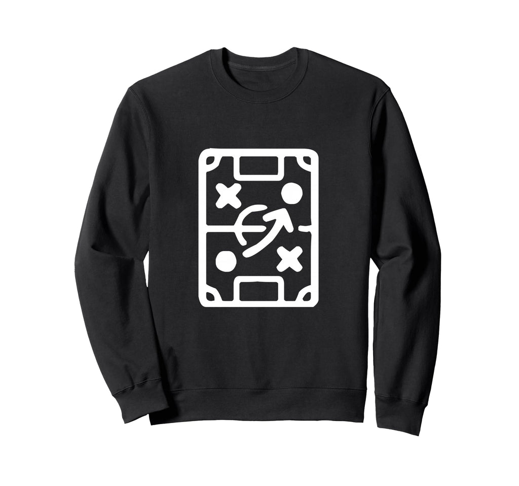 Soccer Coach Play Maker Field Sweatshirt - Fun Novelty Design for Adults - T-Shirt, Sweatshirt, Hoodie