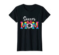 Womens Soccer Mom Mama Bday Sport Tie T-Shirt - Custom Art Print Men Women - T-Shirt, Sweatshirt, Hoodie