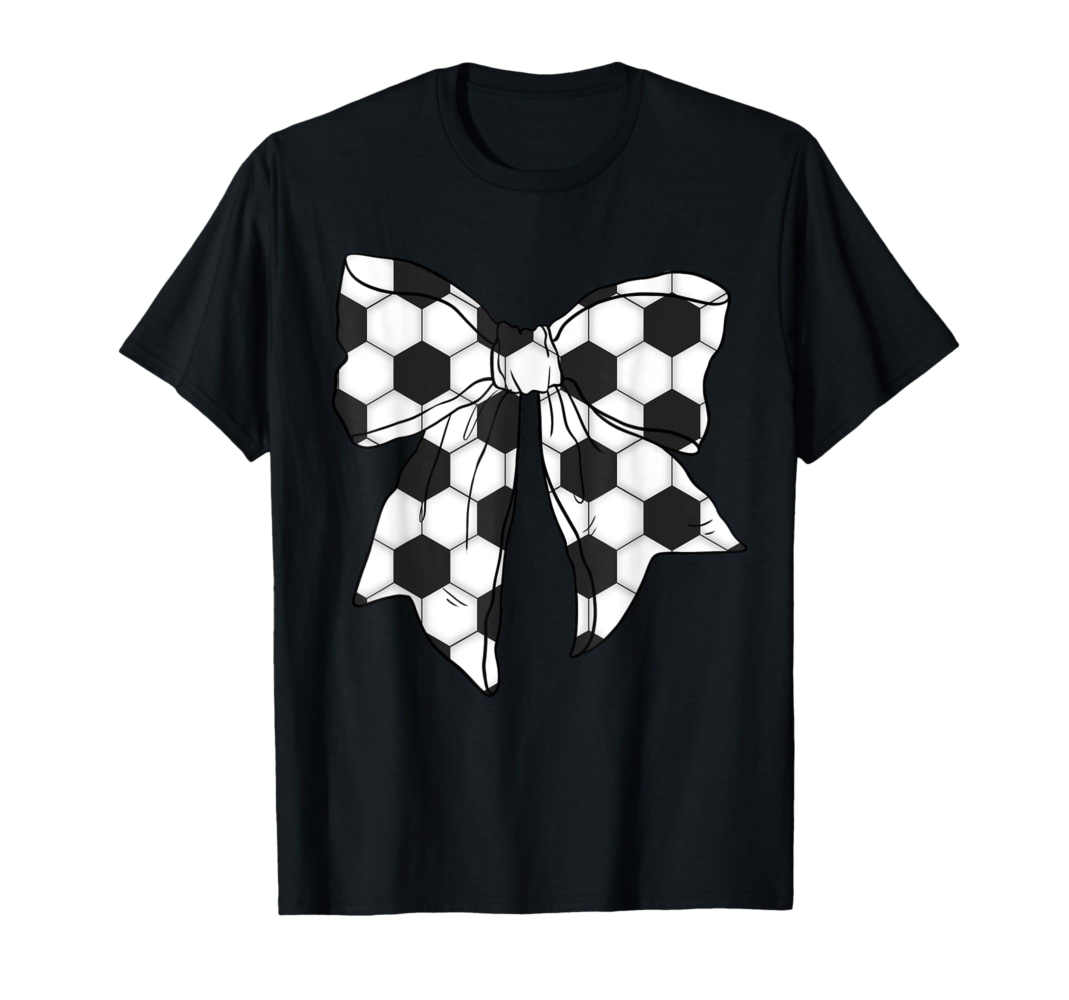 Coquette Soccer Bow Sports Lover Mom T-Shirt - Fun Novelty Design Men Women - T-Shirt, Sweatshirt, Hoodie