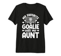Proud Ice Hockey Goalie Aunt Hockey T-Shirt - Trendy Graphic for Adults - T-Shirt, Sweatshirt, Hoodie