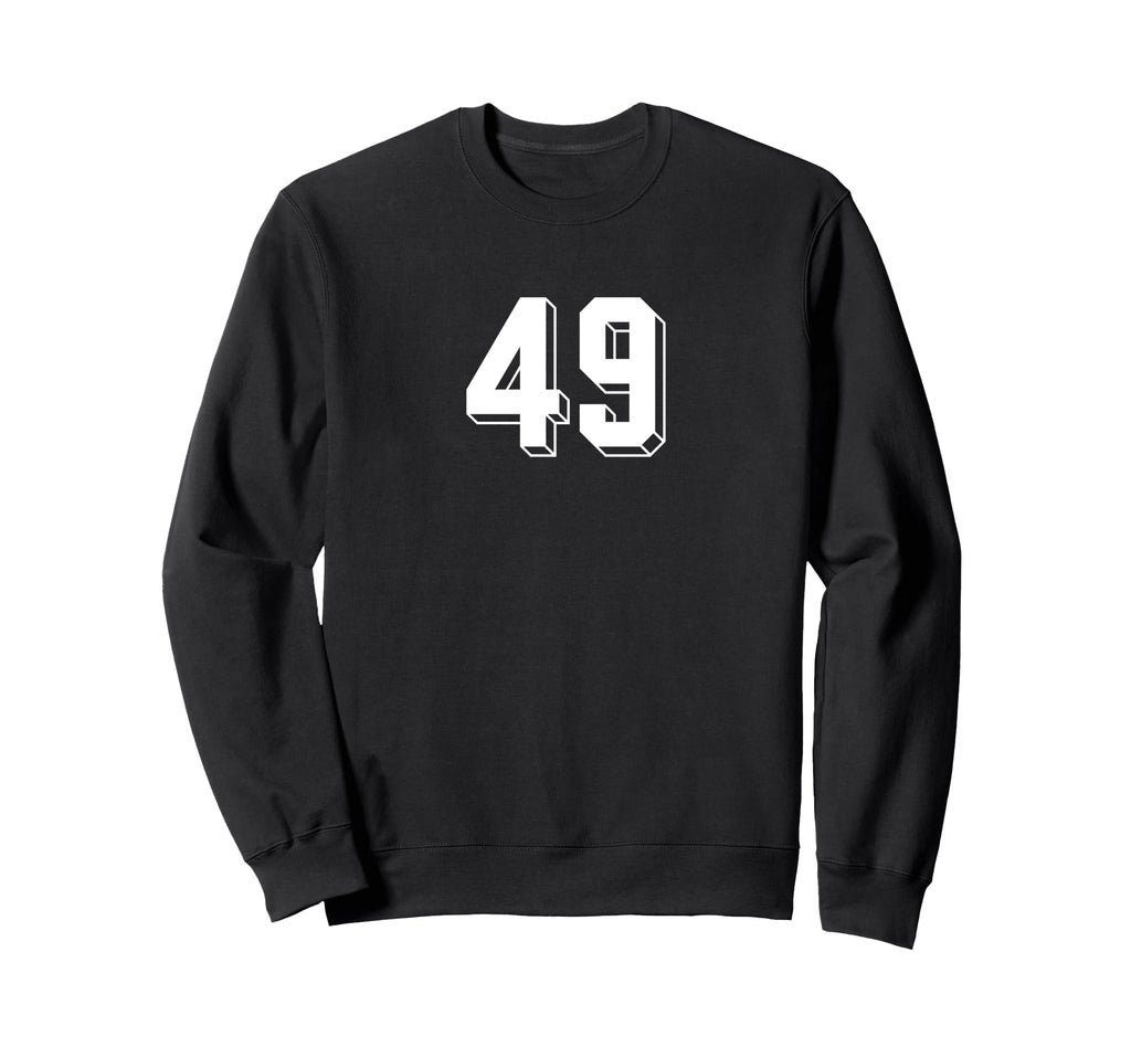 Number 49 80S 90S Soccer Team Jersey Sweatshirt - Novelty Apparel Unisex - T-Shirt, Sweatshirt, Hoodie