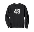 Number 49 80S 90S Soccer Team Jersey Sweatshirt - Novelty Apparel Unisex - T-Shirt, Sweatshirt, Hoodie