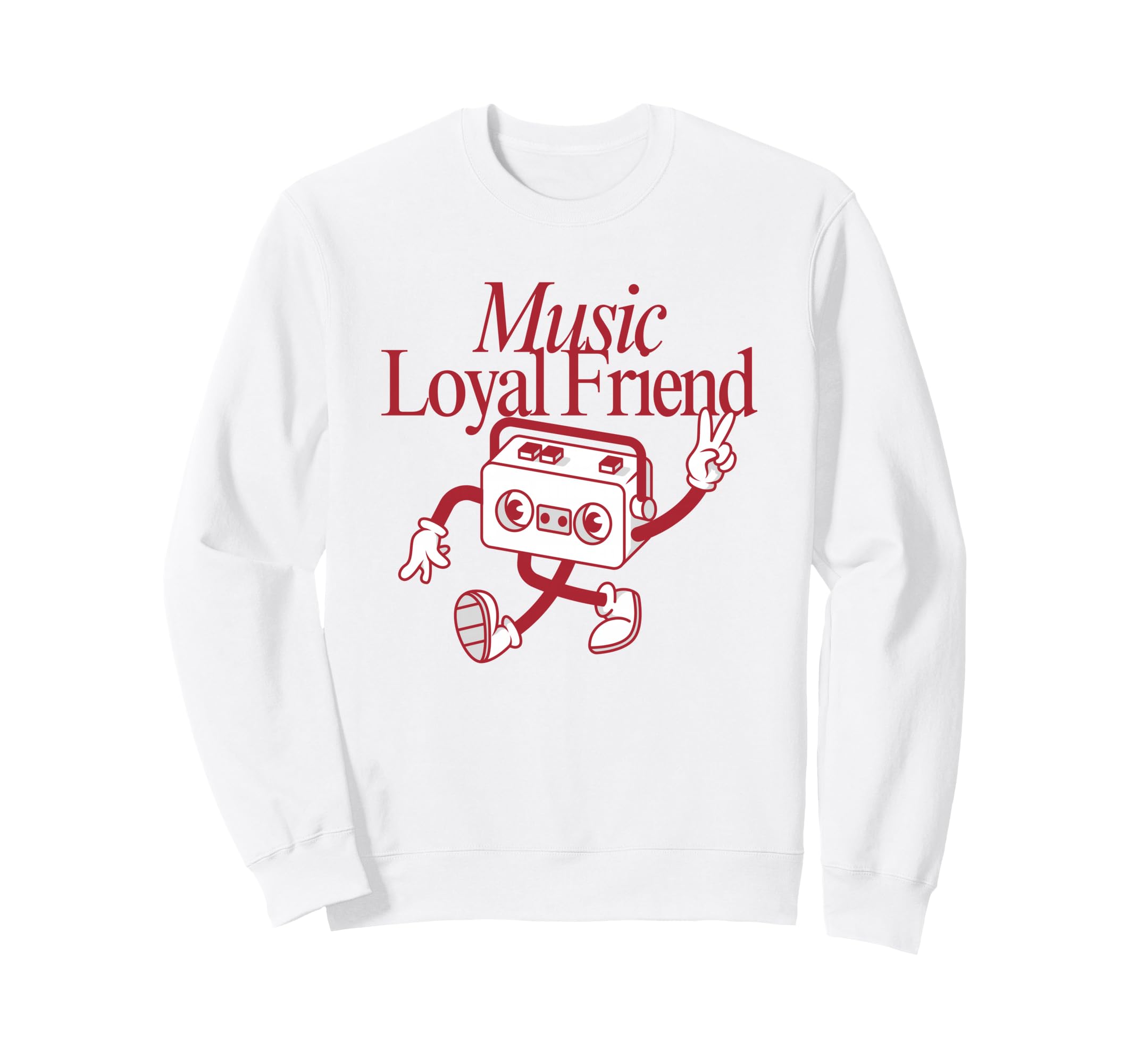 Music Loyal Friend Cassette Tape Sweatshirt - Custom Art Print Unisex - T-Shirt, Sweatshirt, Hoodie