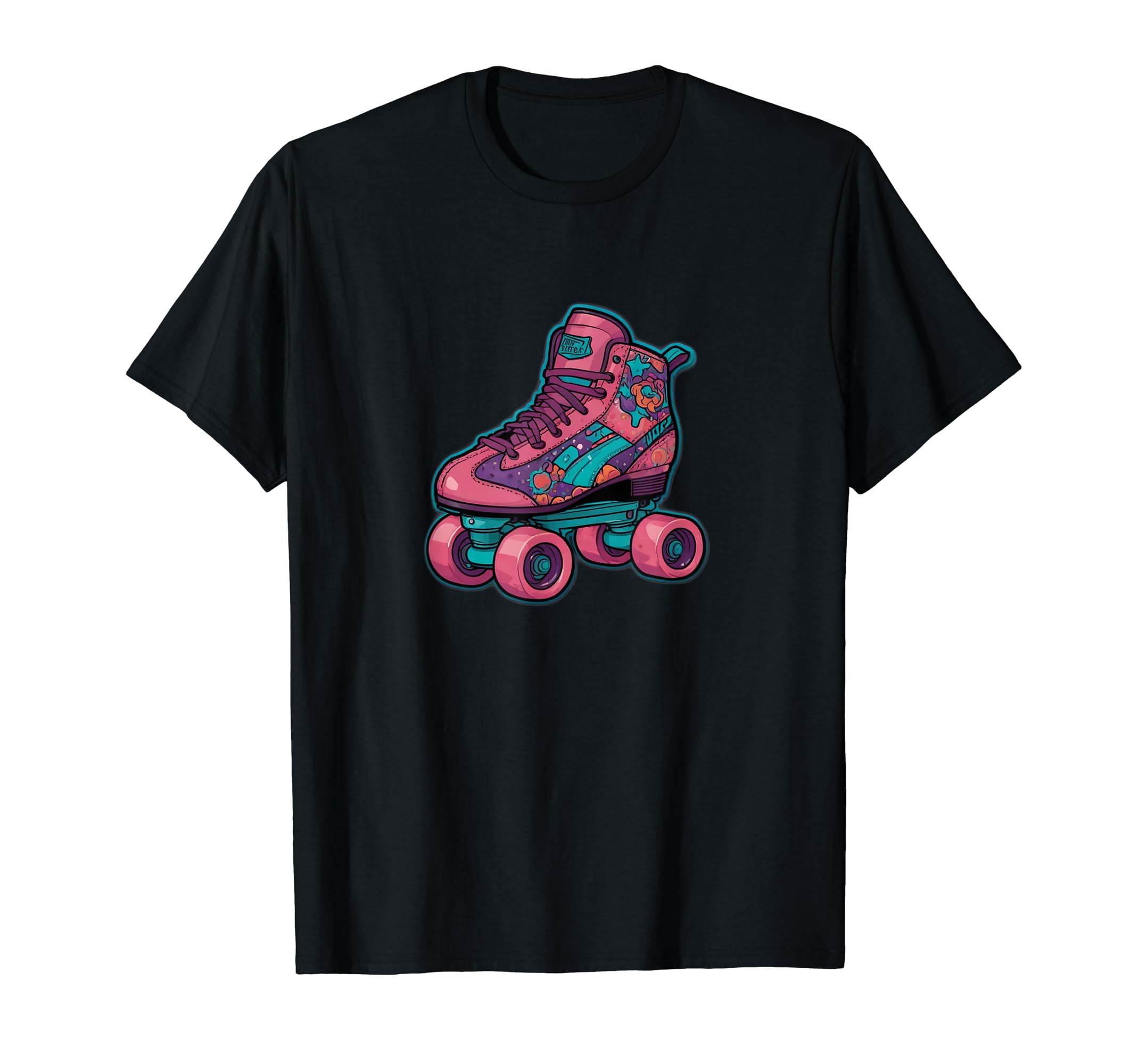 1990S Pop Culture Roller Skate T-Shirt - Custom Art Print Men Women - T-Shirt, Sweatshirt, Hoodie