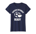 Soccer Saturday Ready Proud Soccer Mom T-Shirt - Graphic Print Men Women - T-Shirt, Sweatshirt, Hoodie