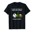 Ich Liebe Fussball Und Bier Love T-Shirt - Minimalist Print for Adults - T-Shirt, Sweatshirt, Hoodie