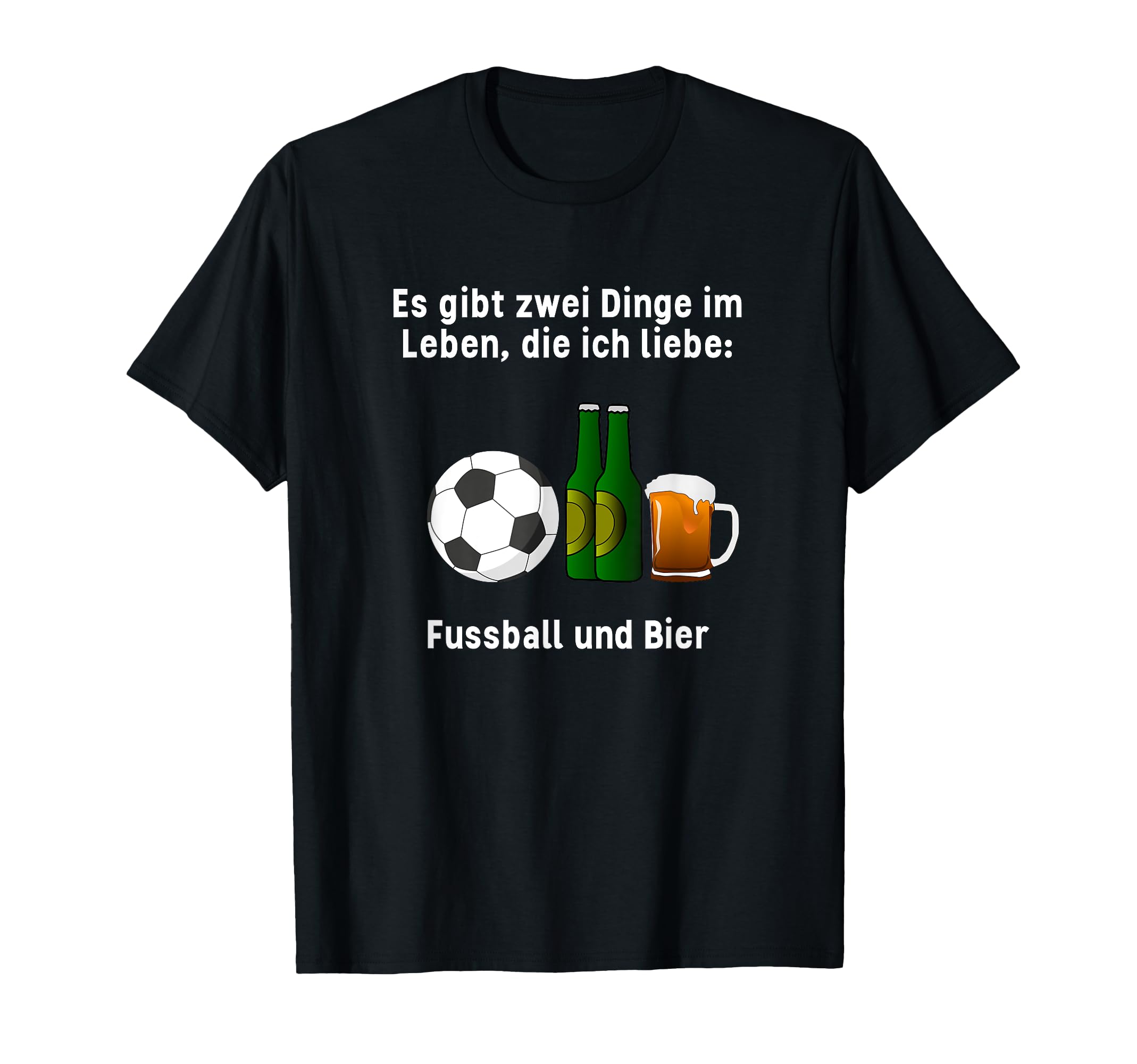 Ich Liebe Fussball Und Bier Love T-Shirt - Minimalist Print for Adults - T-Shirt, Sweatshirt, Hoodie