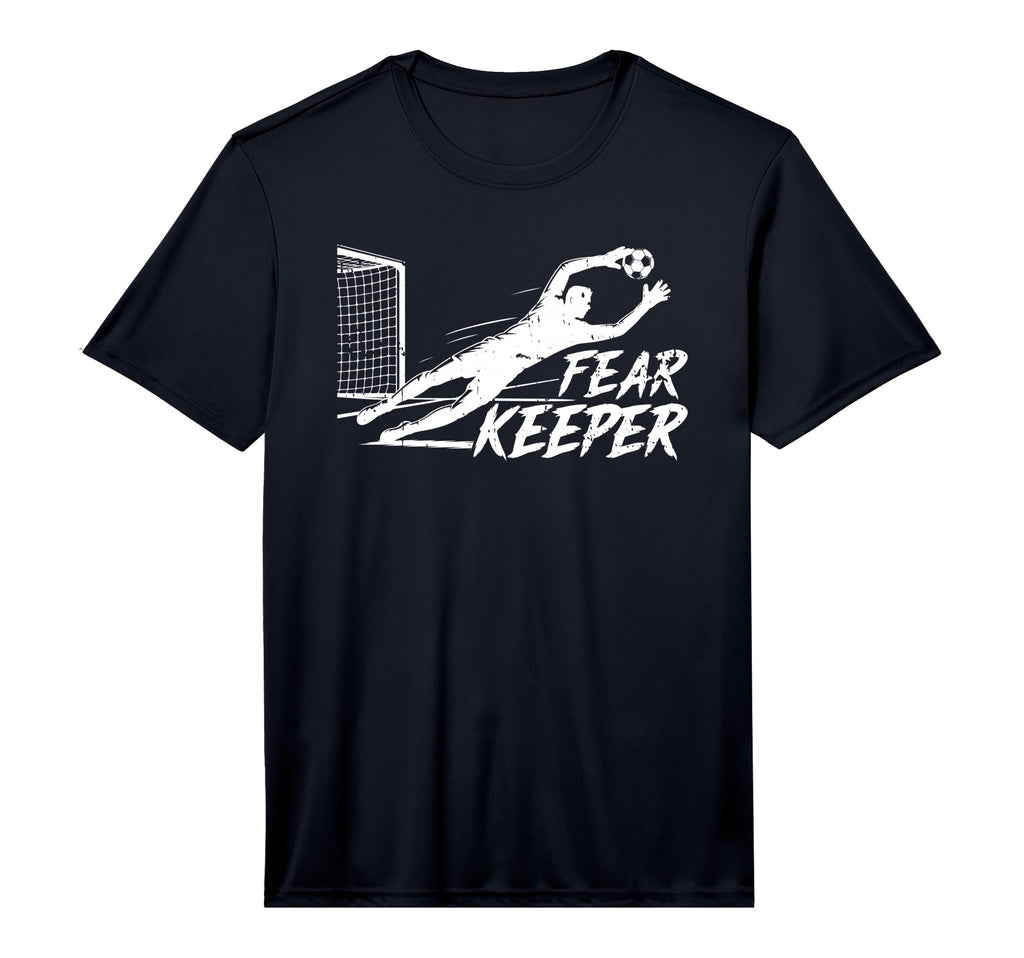 Mens Fear Keeper Soccer Goalie T-Shirt - Minimalist Print for Adults - T-Shirt, Sweatshirt, Hoodie