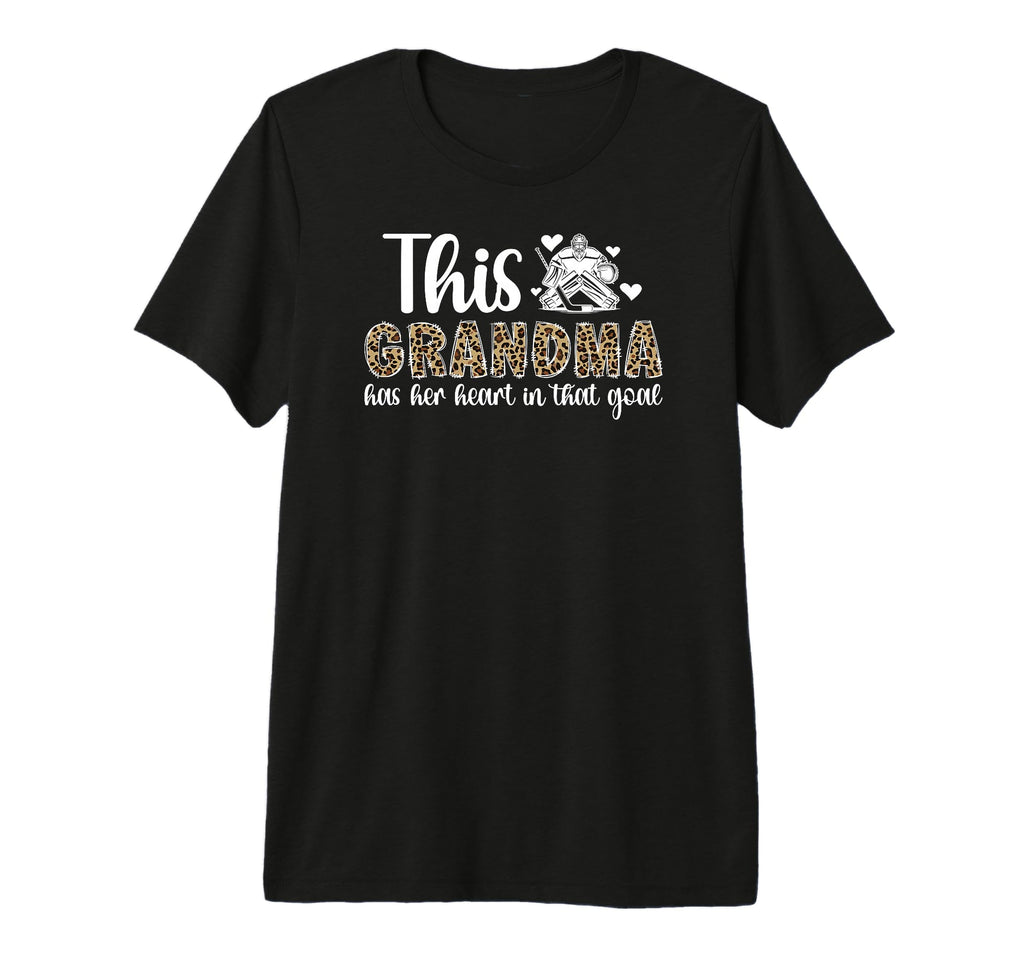 Proud Hockey Goalie Grandma Hockey T-Shirt - Novelty Apparel Men Women - T-Shirt, Sweatshirt, Hoodie