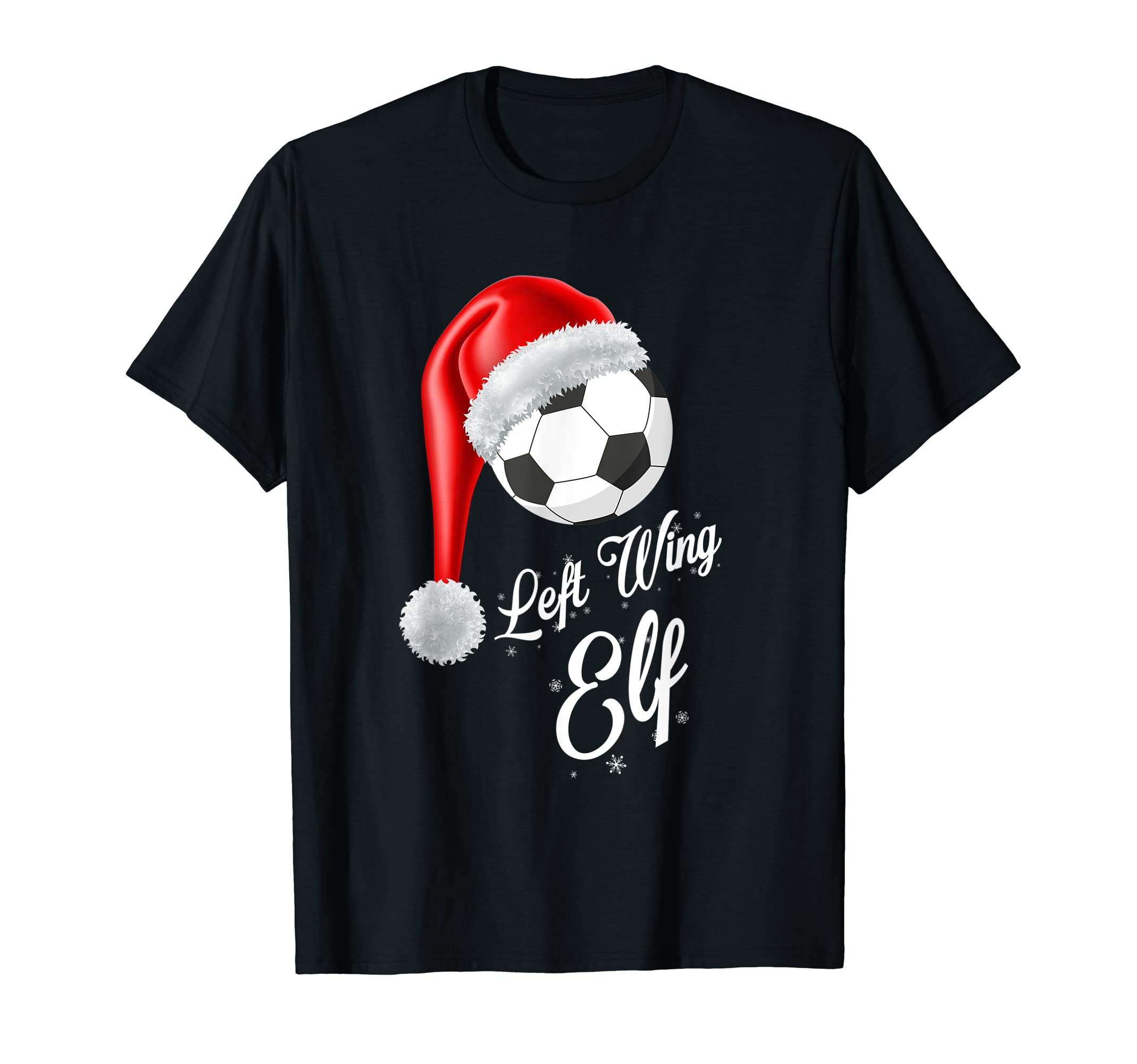 Soccer Elf Left Wing Soccer Player T-Shirt - Unique Graphic for Adults - T-Shirt, Sweatshirt, Hoodie