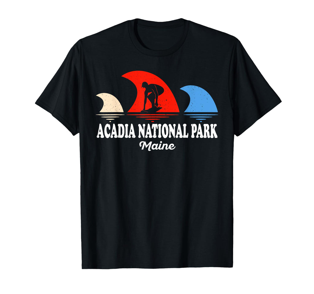Acadia National Park Maine Surfboarding T-Shirt - Trendy Graphic for Adults - T-Shirt, Sweatshirt, Hoodie