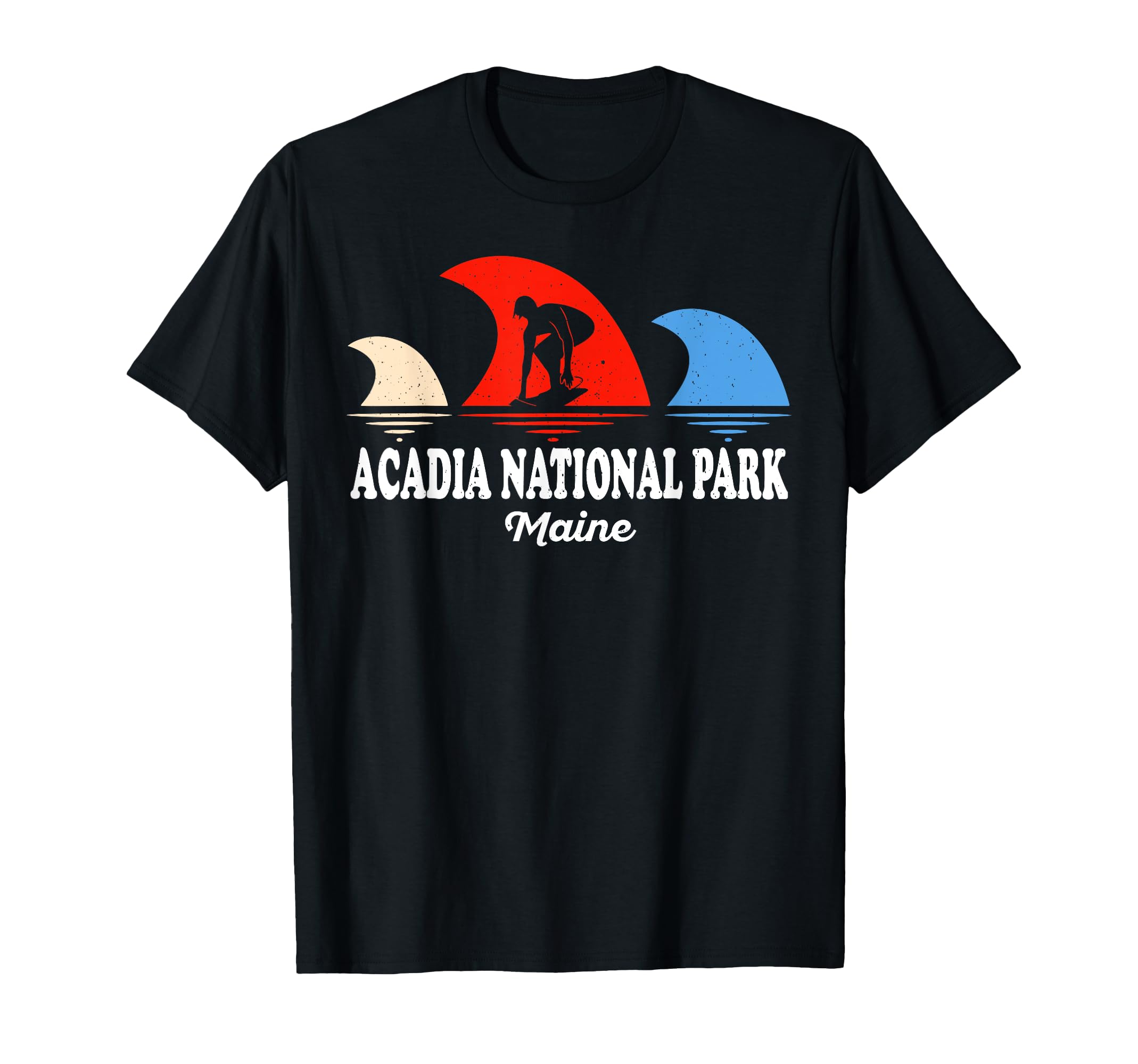 Acadia National Park Maine Surfboarding T-Shirt - Trendy Graphic for Adults - T-Shirt, Sweatshirt, Hoodie
