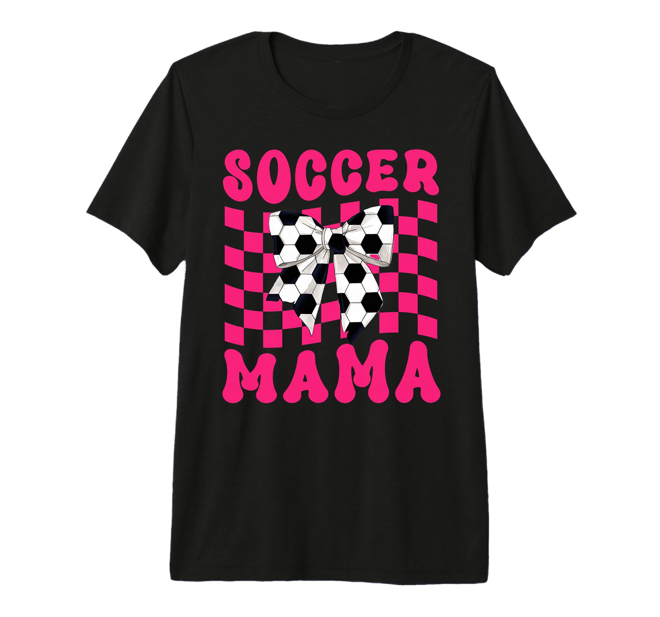 Soccer Mama Coquette Bow Soccer T-Shirt - Casual Everyday Wear Men Women - T-Shirt, Sweatshirt, Hoodie
