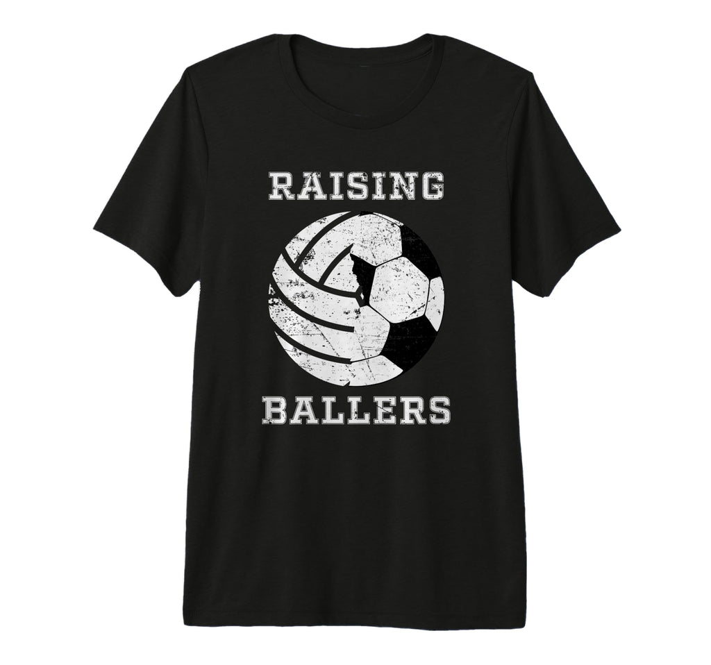Mens Raising Ballers Soccer T-Shirt - Aesthetic Graphic for Adults - T-Shirt, Sweatshirt, Hoodie
