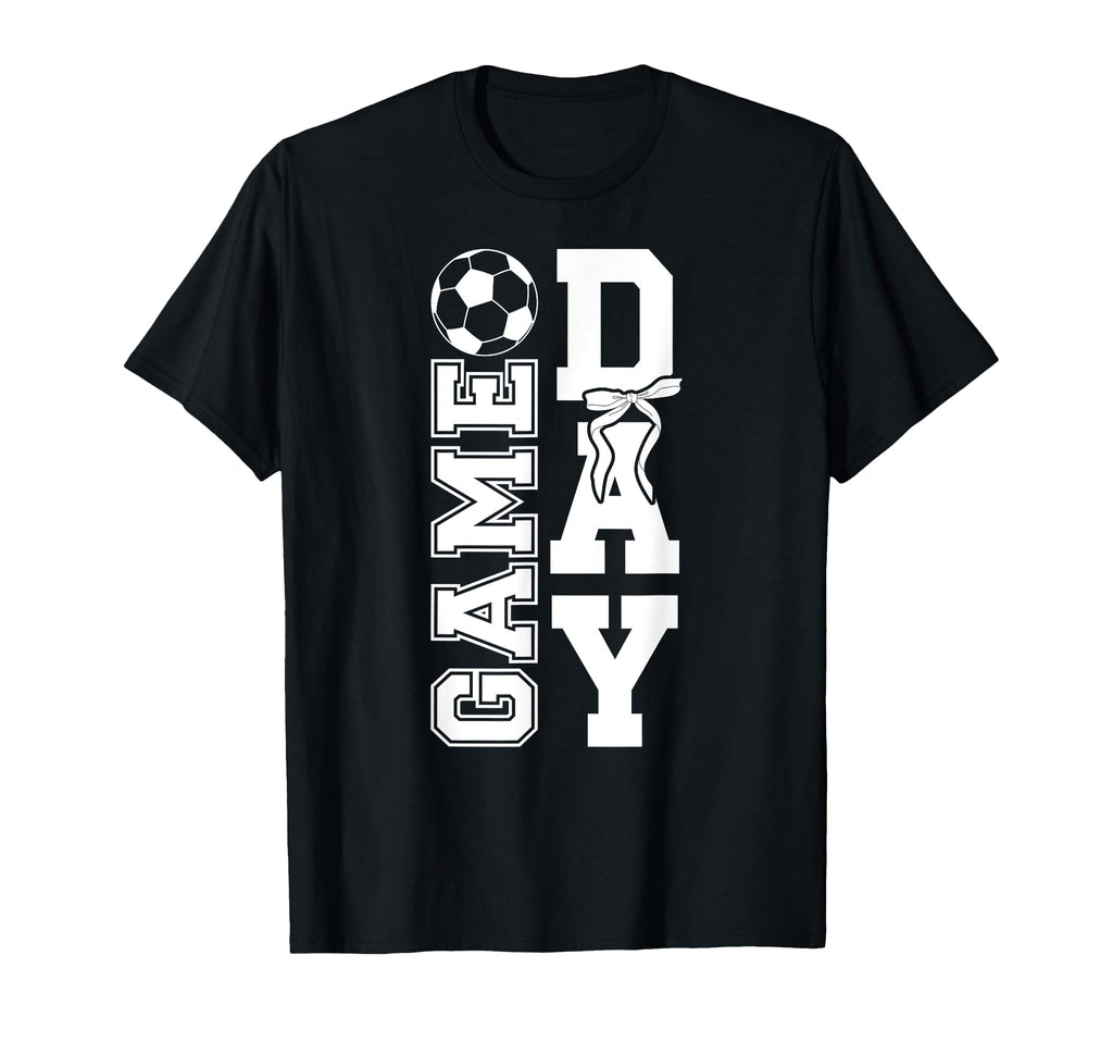 Soccer Game Day Bow Game Day Soccer T-Shirt - Minimalist Print Unisex - T-Shirt, Sweatshirt, Hoodie