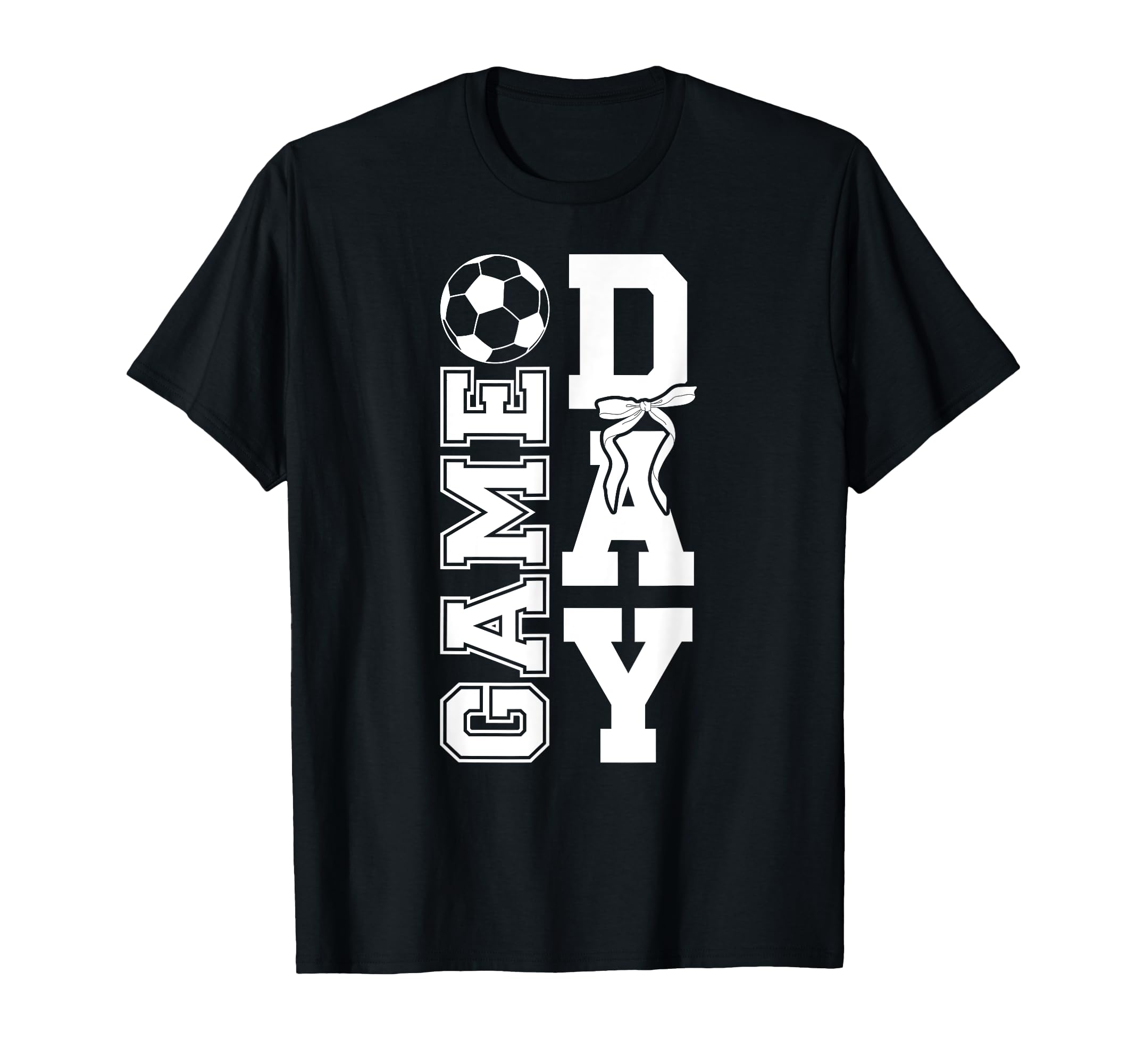 Soccer Game Day Bow Game Day Soccer T-Shirt - Minimalist Print Unisex - T-Shirt, Sweatshirt, Hoodie