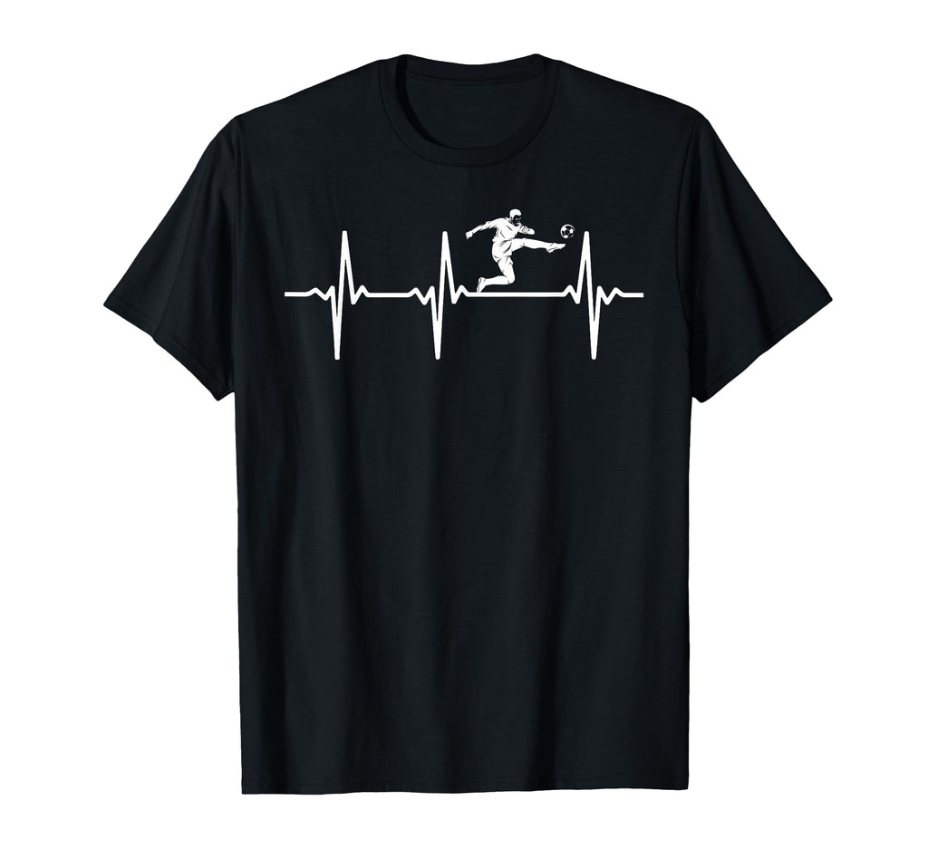 Soccer Heartbeat Soccer Player T-Shirt - Casual Everyday Wear Unisex - T-Shirt, Sweatshirt, Hoodie