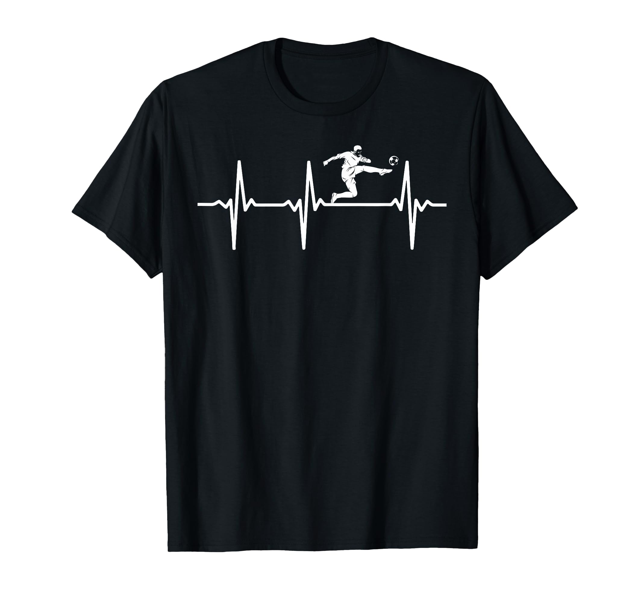 Soccer Heartbeat Soccer Player Soccer T-Shirt - Graphic Print Men Women - T-Shirt, Sweatshirt, Hoodie