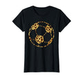 Soccerball Cheetah Leopard Pattern Sport T-Shirt - Novelty Apparel Unisex - T-Shirt, Sweatshirt, Hoodie