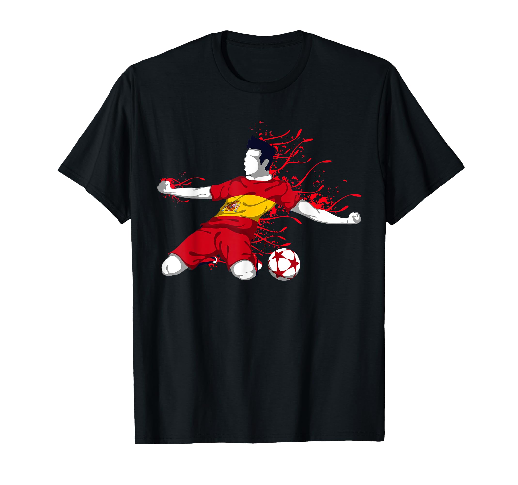 Spain Soccer Fans Jersey Spanish Flag T-Shirt - Fun Novelty Design Unisex - T-Shirt, Sweatshirt, Hoodie