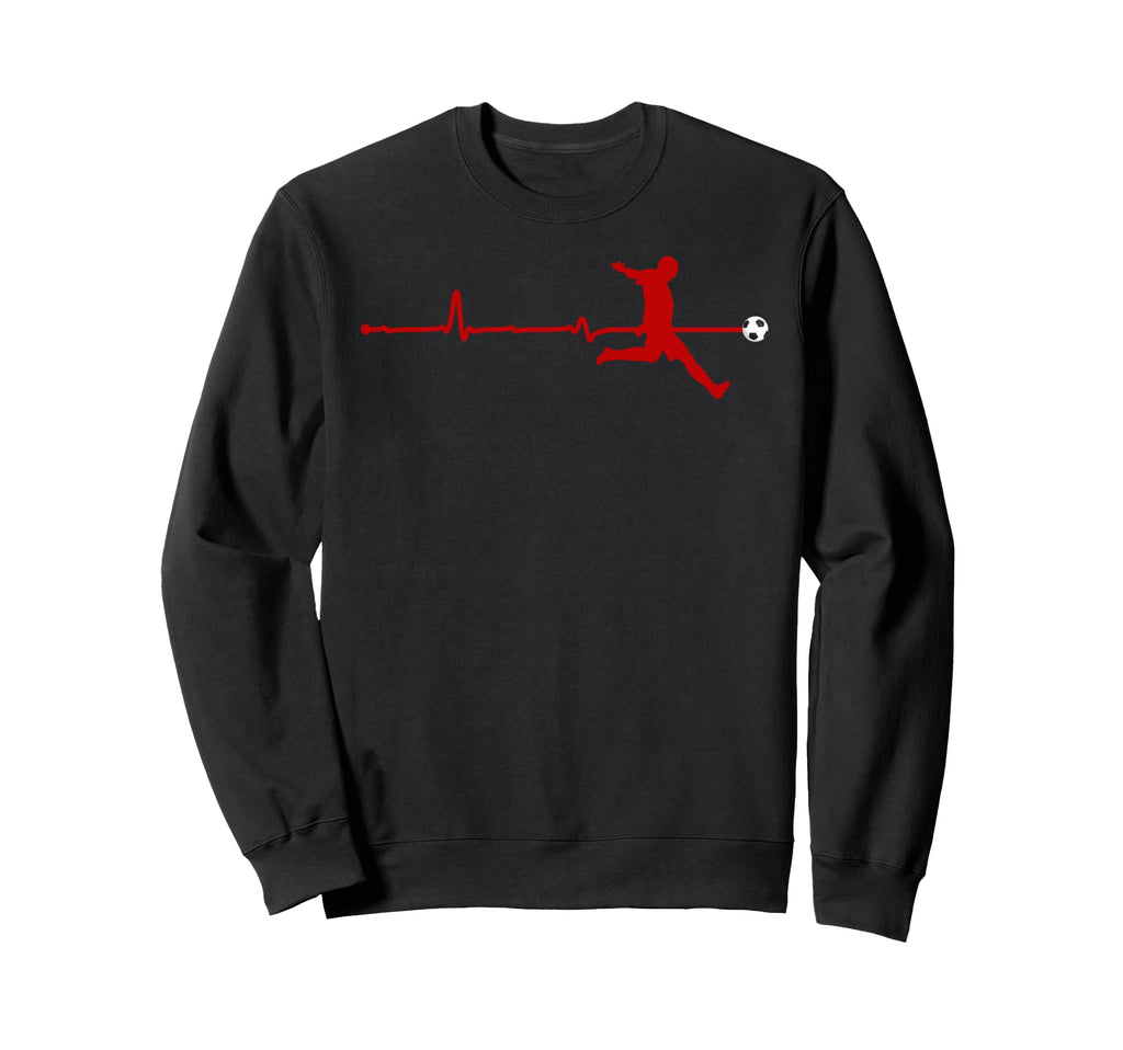 Soccer Heartbeat Football Passion Sweatshirt - Unique Graphic for Adults - T-Shirt, Sweatshirt, Hoodie