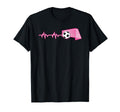 Heartbeat Football Soccer Goalie T-Shirt - Aesthetic Graphic for Adults - T-Shirt, Sweatshirt, Hoodie