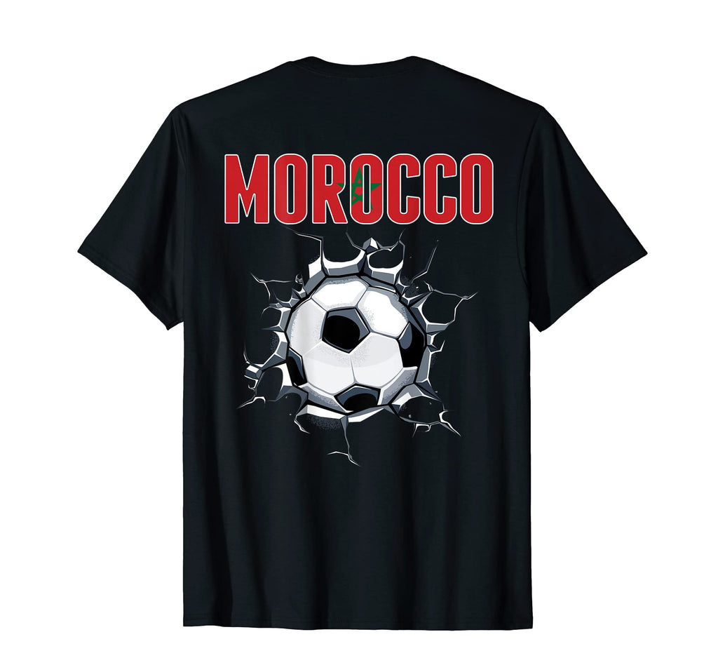 Morocco Soccer Fans Jersey Moroccan T-Shirt - Minimalist Print for Adults - T-Shirt, Sweatshirt, Hoodie