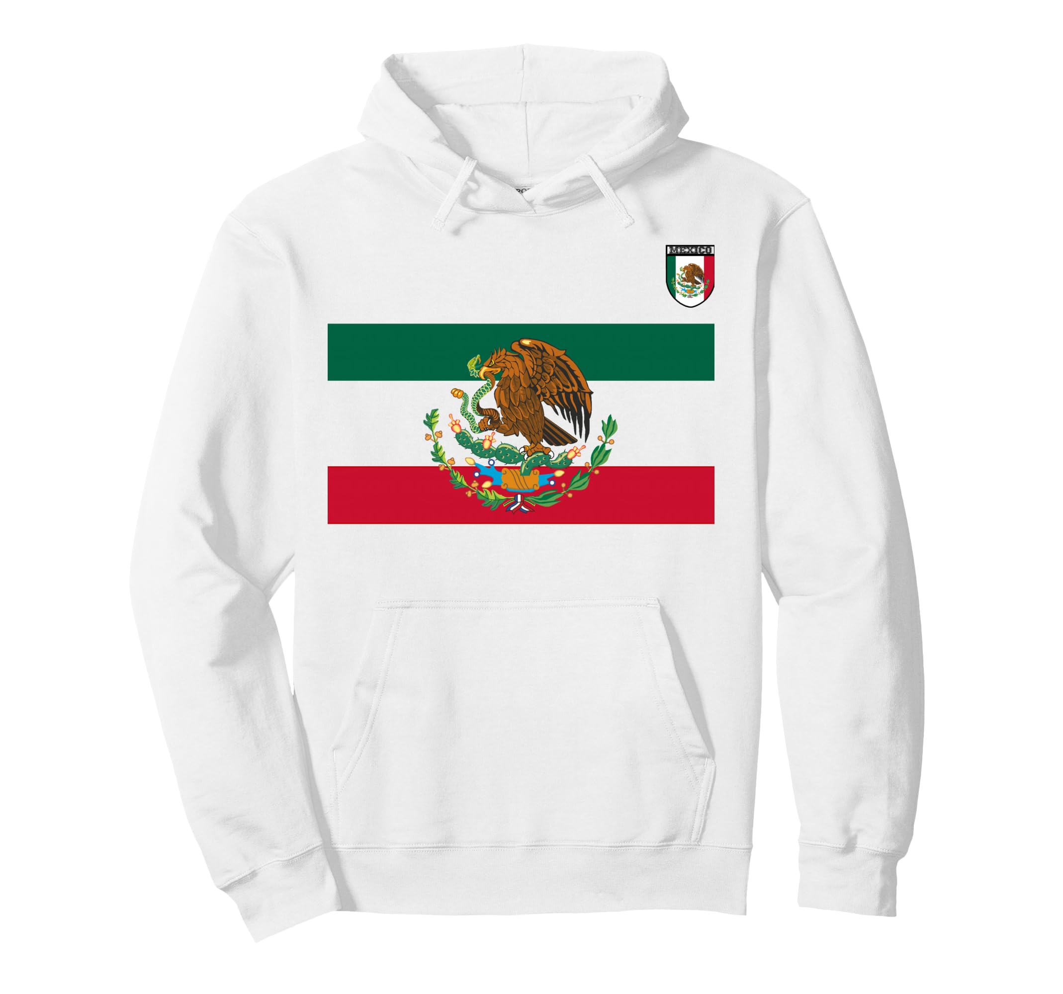 White Green Mexican Soccer Jersey Hoodie - Custom Art Print Unisex - T-Shirt, Sweatshirt, Hoodie