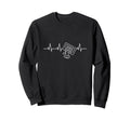 Heartbeat Music Cassette Tape Sweatshirt - Novelty Apparel for Adults - T-Shirt, Sweatshirt, Hoodie
