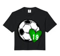 Personalised Football Heart Mum T-Shirt - Fun Novelty Design for Adults - T-Shirt, Sweatshirt, Hoodie