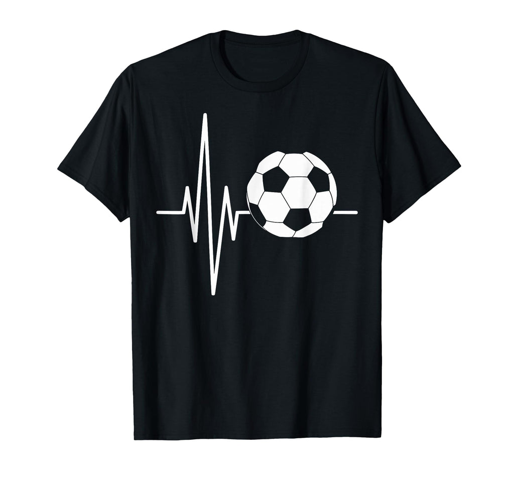 Heartbeat Soccer Player Ball Soccer T-Shirt - Streetwear Style Unisex - T-Shirt, Sweatshirt, Hoodie