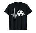 Heartbeat Soccer Player Ball Soccer T-Shirt - Streetwear Style Unisex - T-Shirt, Sweatshirt, Hoodie