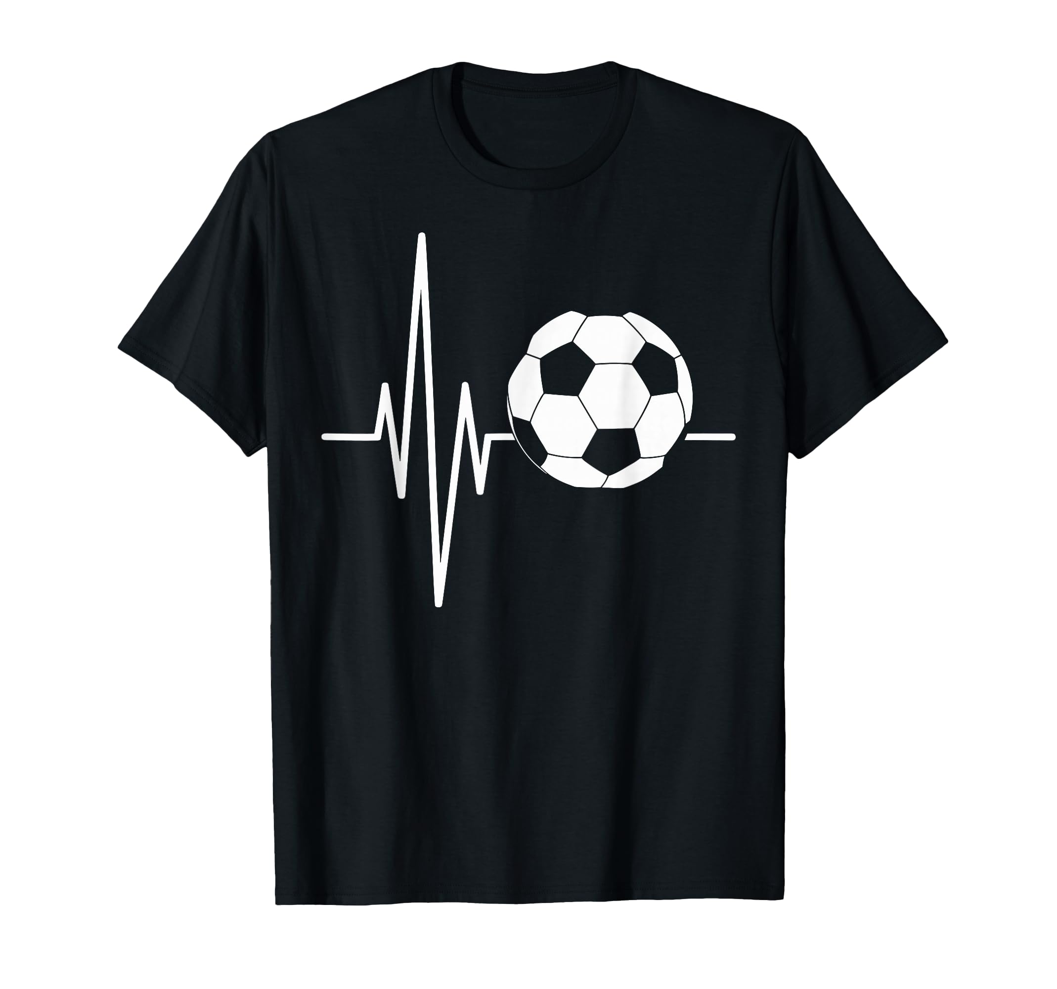 Heartbeat Soccer Player Ball Soccer T-Shirt - Streetwear Style Unisex - T-Shirt, Sweatshirt, Hoodie