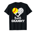 Ball Grammy Heart Funny Softball T-Shirt - Graphic Print for Adults - T-Shirt, Sweatshirt, Hoodie