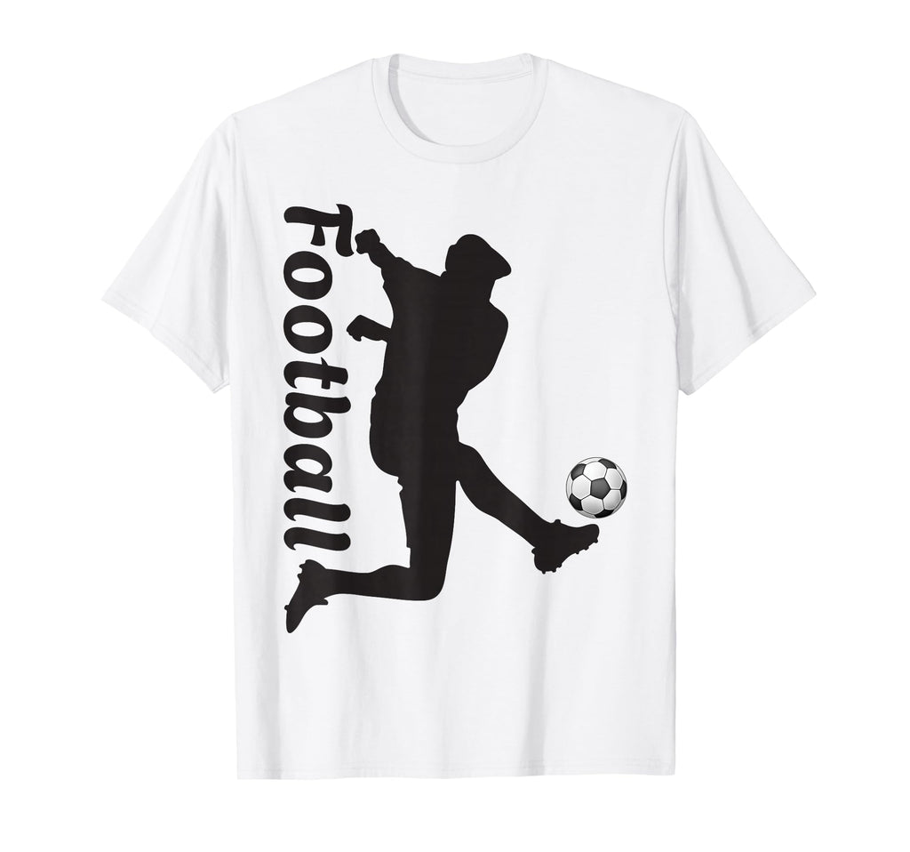 Football Soccer Player Kick Action T-Shirt - Fun Novelty Design Men Women - T-Shirt, Sweatshirt, Hoodie