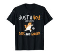Just Who Loves Cats And Soccer T-Shirt - Casual Everyday Wear Men Women - T-Shirt, Sweatshirt, Hoodie