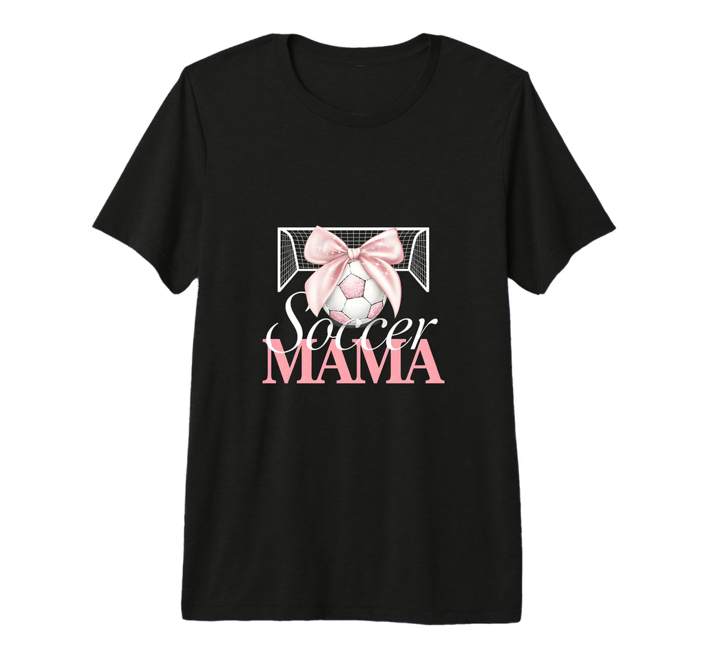 Soccer Mama Bow Soccer Mom Club T-Shirt - Aesthetic Graphic for Adults - T-Shirt, Sweatshirt, Hoodie