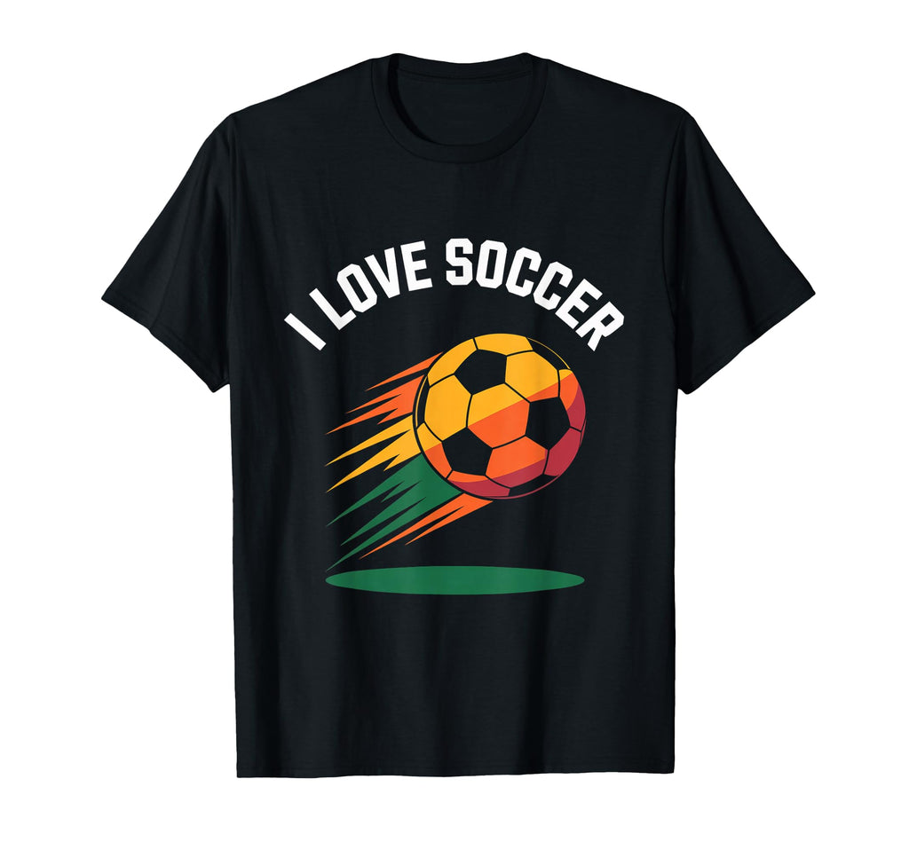 I Love Soccer Vibrant Ball T-Shirt - Unique Graphic for Adults - T-Shirt, Sweatshirt, Hoodie