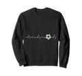 St Patrick Day Soccer Heartbeat Sweatshirt - Unique Graphic Men Women - T-Shirt, Sweatshirt, Hoodie