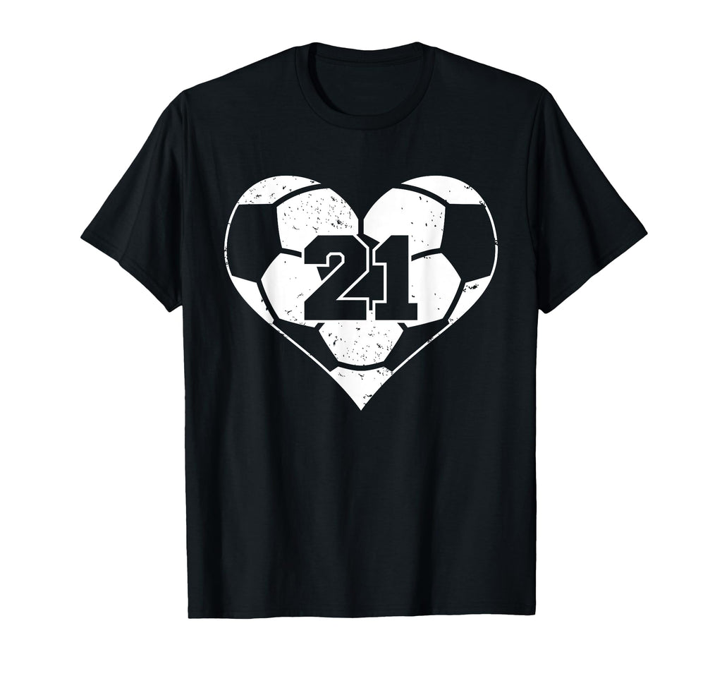 Soccer Number 21 Jersey Funny Soccer T-Shirt - Streetwear Style for Adults - T-Shirt, Sweatshirt, Hoodie