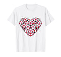 Heart Shaped Soccer Ball Artwork T-Shirt - Casual Everyday Wear Unisex - T-Shirt, Sweatshirt, Hoodie