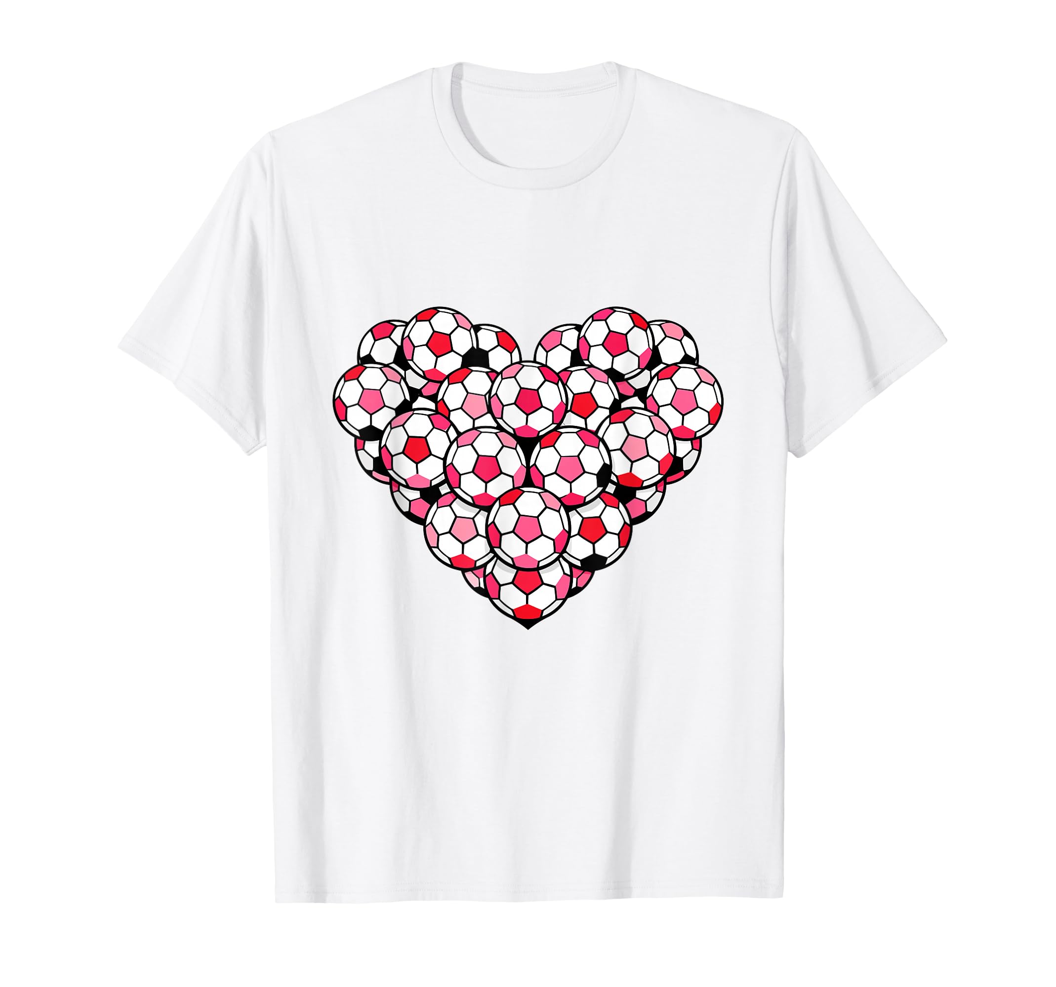 Heart Shaped Soccer Ball Artwork T-Shirt - Casual Everyday Wear Unisex - T-Shirt, Sweatshirt, Hoodie