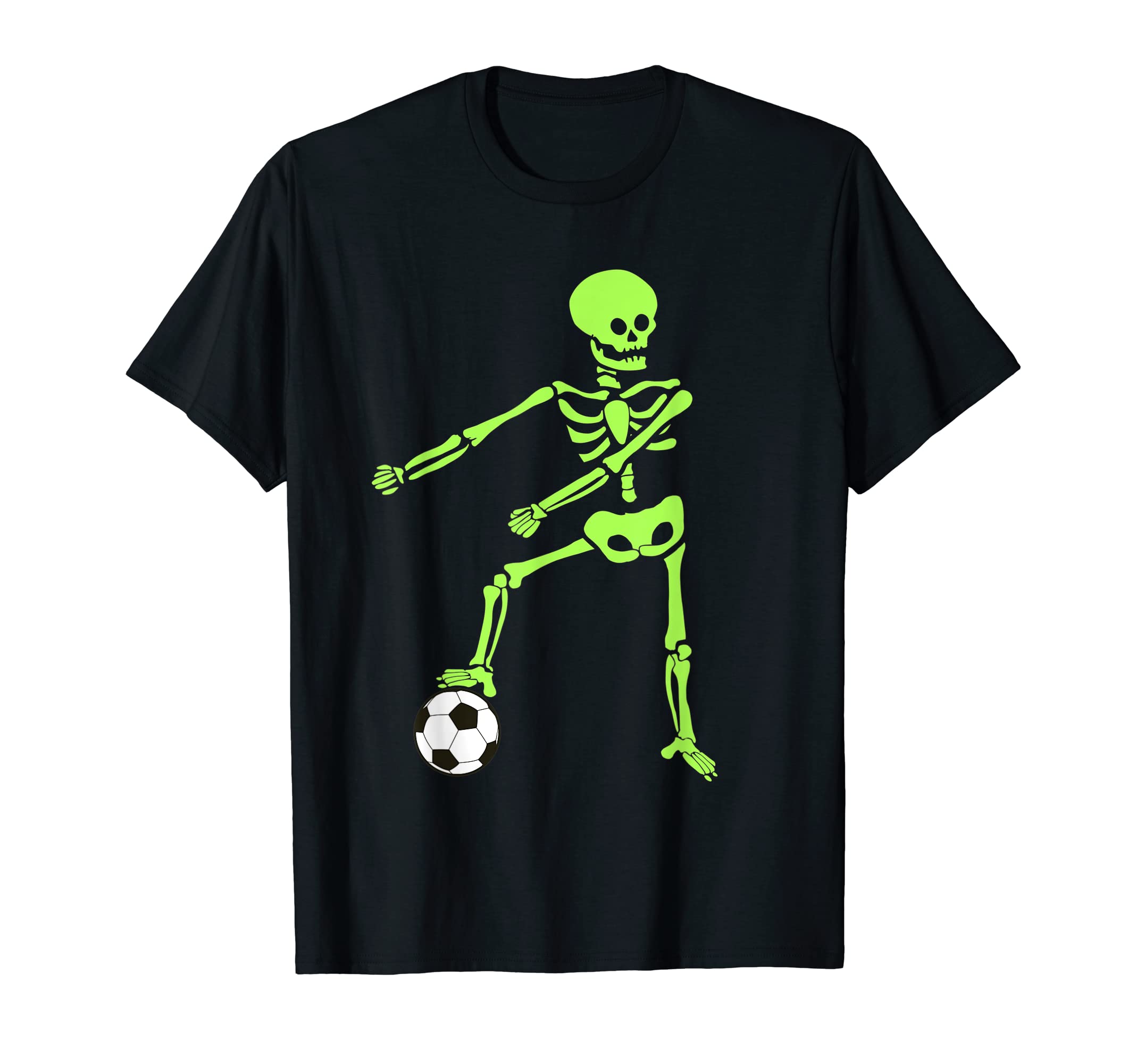 Flossing Skeleton Halloween Soccer T-Shirt - Unique Graphic Men Women - T-Shirt, Sweatshirt, Hoodie
