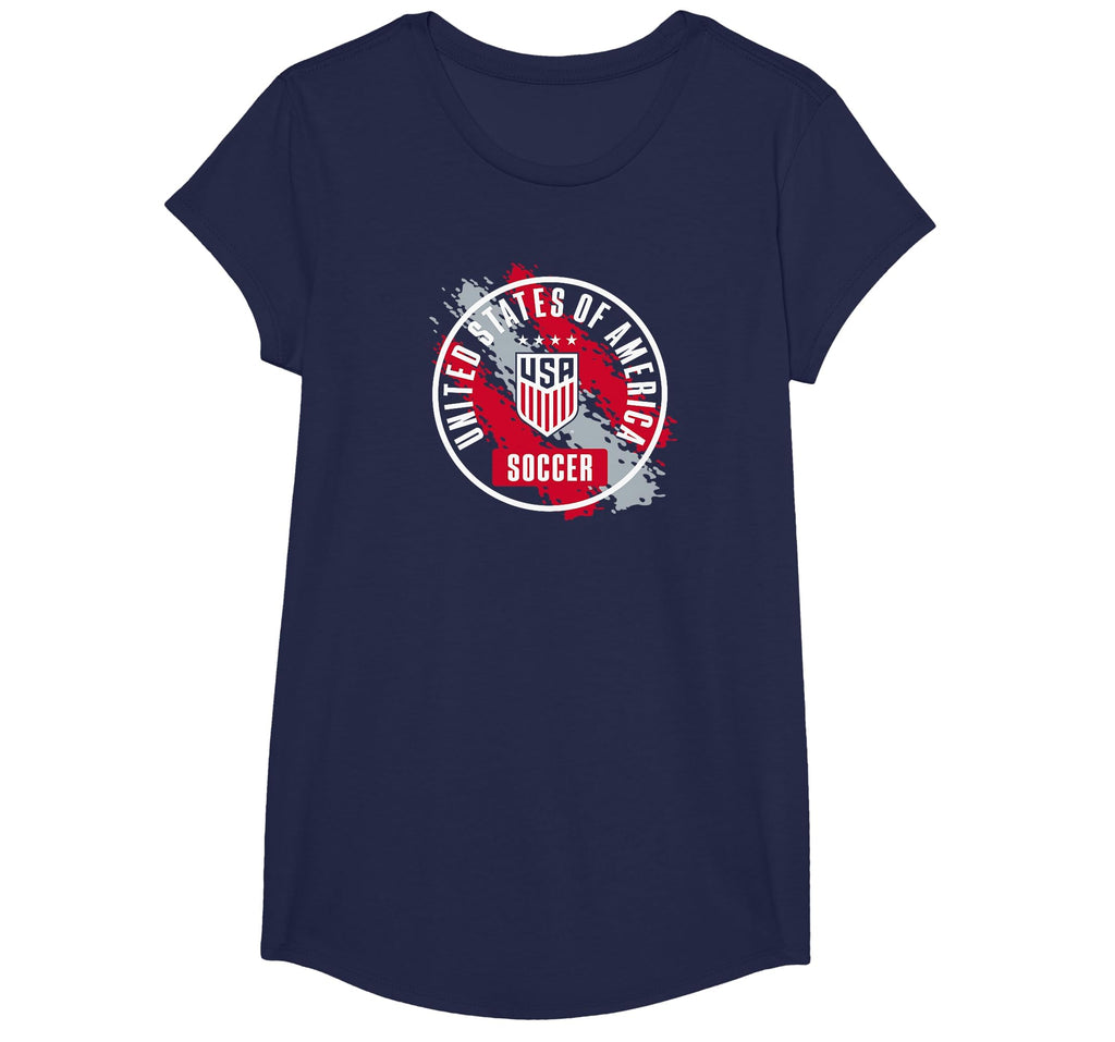 Usa Soccer Paint Navy Uswnt T-Shirt - Casual Everyday Wear for Adults - T-Shirt, Sweatshirt, Hoodie